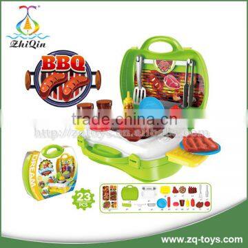 Kids bbq grill set toy barbeque toy kitchen toys with EN71, ASTM, HR4040, 14P test report