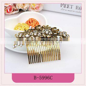 Good quality new rhinestone starfish hair comb