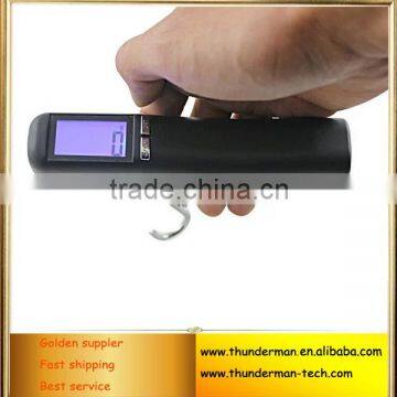 40kg/10g Digital Hook Weighing Luggage Travel Scale with Blue LED backlight