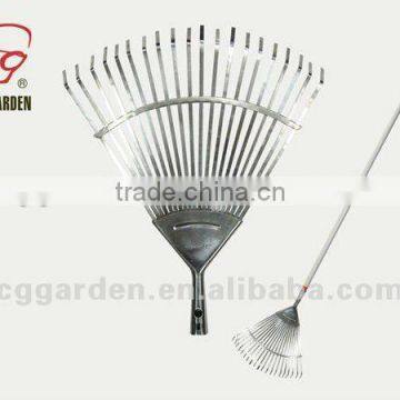 20 Tine Stainless Long Handle Leaf Rake RK20-106