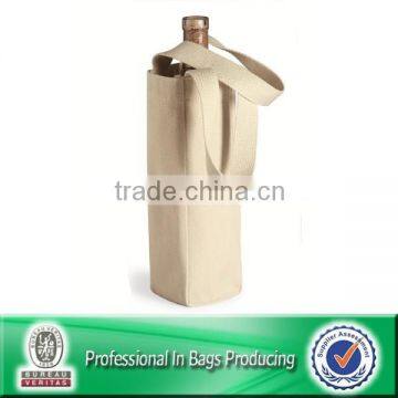 High Quality Custom Cheap Reusable Canvas Wine Bag Bottle Bag photo-3
