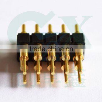 2.54 mm SMT male female double row 10pin pogo pin connector electronical contact pin