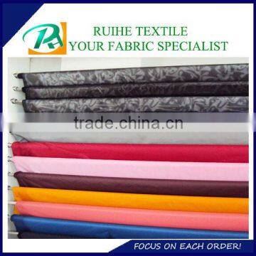 100% polyester 240t polyester pongee waterproof fabric