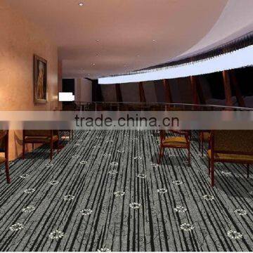 Grey strong wave pattern modern wilton carpet for hotel banquet hall carpet