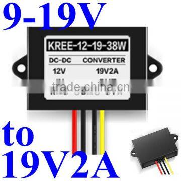 DC to DC Converter 12V TO 19V 2A 38W Power Conversion With Plastic Housing Waterproof