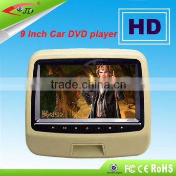 Factory selling car headrest DVD without pillow,2016 Hot selling car dvd player