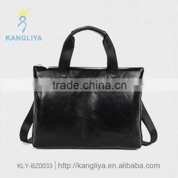 Top grade handcrafed handbag cowhide tote man bags genuine leather pure color bag