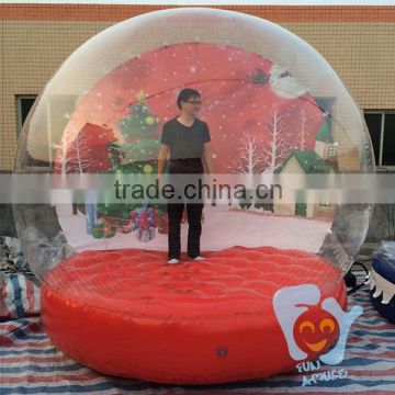 2m to 8m Clear Human Photo Inflatable Snow Globe for Christmas