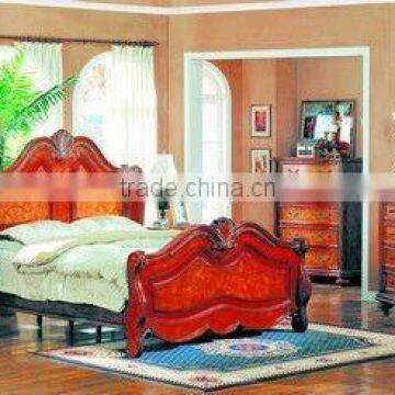 2015 antique wooden comfortable bedroom furniture