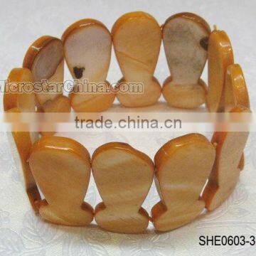 Fashion jewerly natural pure color shell bracelet