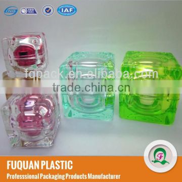 Colorful Square acrylic Cosmetic Jars