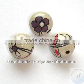 Hand Painted Wooden Beads photo-1