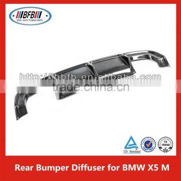 Rear Lip Carbon Fiber Bumper Bar Diffuser For BMW X5 M