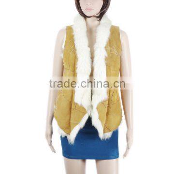Ladies fashion sheep lamb fur shawl casual fur shawl KZ150043
