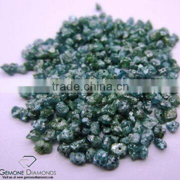 Natural Loose Drilled Diamonds Beads Greenish Blue Color Opaque Clarity for Jewelery