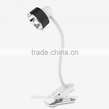 6W rechargeable lithium battery clip led table light