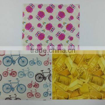 repeated pattern microfiber cloth