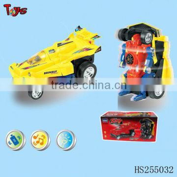 toys deforming car with light and music