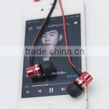 OEM soft rubber hand-free mp3 earphone with street studio