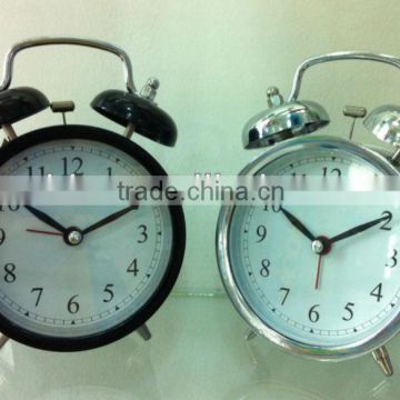 2013 new metal desk double bell alarm clock for promotion/retail