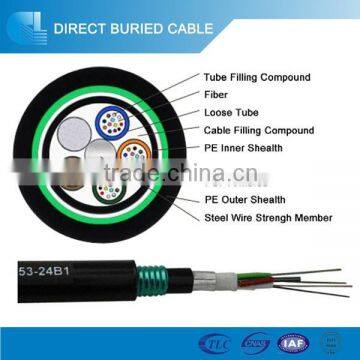 Hot sale GYTA53 G652D Single and multi mode Outdoor use Optical Fiber Cable