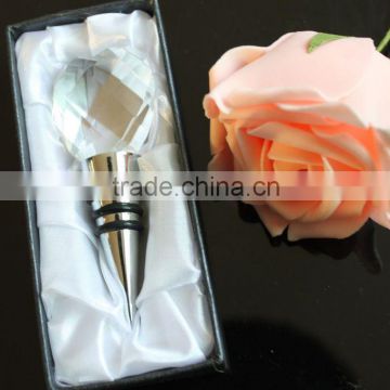 Heart-shaped Crystal Wine Bottle Stopper For Wedding Favors