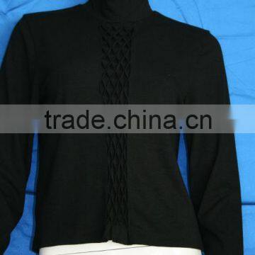 Ladies Elegant black long sleeve blouse