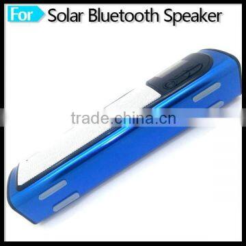 Solar Bluetooth Speaker with FM Radio Calendar Clock Color LED Screen Lamp