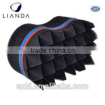 hair twist sponge,double sided hair twist sponge,magic barber sponge hair brush