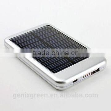Fast charge portable solar cell phone charger slim solar charger 5000mah