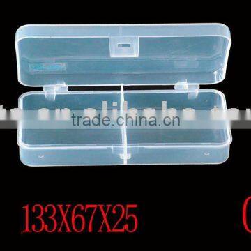 2 Compartments Transparent Plastic Fishing Tackle Boxes