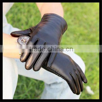 High Quality Black Hand Gloves With True Leather