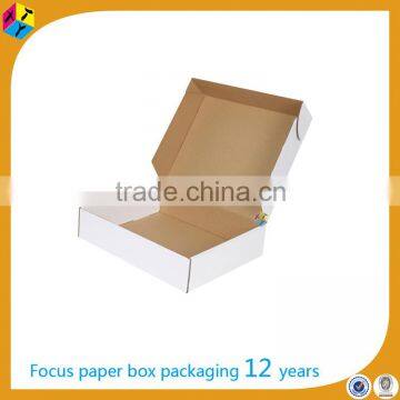 custom die cut packaging white corrugated box