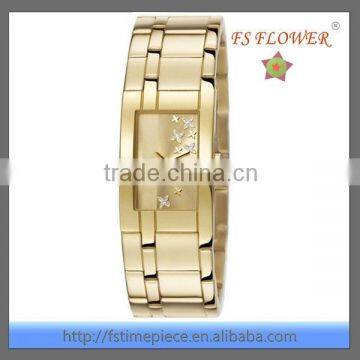 India Market Fashion Vintage Suqare Case Women Bangle Watch