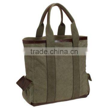 Union Canvas Tote Bag Wiht Leather Trim