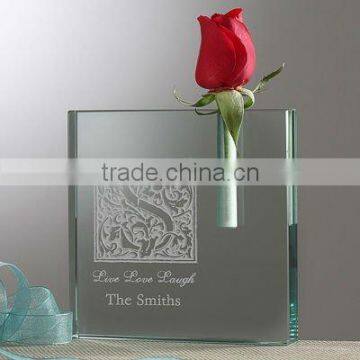 Hot selling engraving crystal glass vase