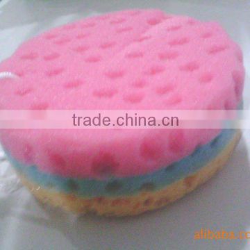 3 layer and colourful sponges for cleaning car