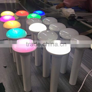 3 step dimmer led portable lamp white blue pink RGB changing color led torch light desk lamp