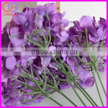 5 Heads Blue and White Hydrangea Bouquet Cheap Artificial Hydrangea Flower photo-6