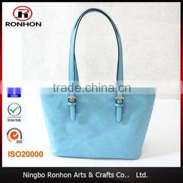 Solid Simple Tote Hand Bag, Cheap PU leather