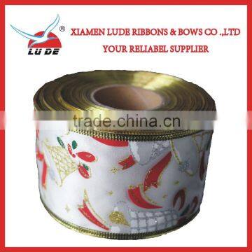 Wholesale Christmas Decoration Ribbon With Wire