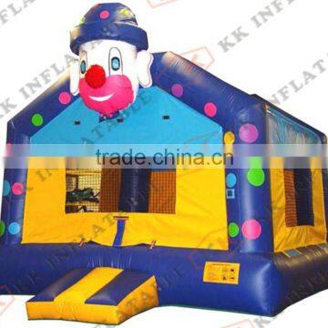 happy clown inflatable bouncer / jumping house for kids bouncing farm land