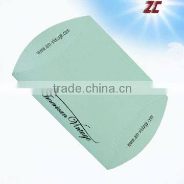 Blue Foldable Paper Pillow Box of Display Box for Display Factory Direct Sale