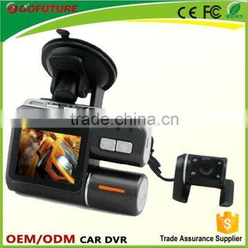 hd car camera with reversing camera for car dvr / car black box dvr