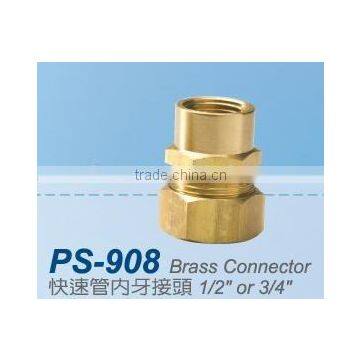 High Quality Taiwan made brass nipple pipe fitting tee