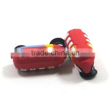 Promotion Gift Car Shaped Kids shoe charm Wholesale PVC 3d Shoe buckles