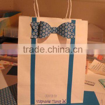 OEM kraft paper bag twisted handle paper bag paper handle new design paper bag