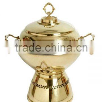 Brass plated rounded base chafing dish for sale 2015