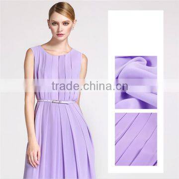 Purple Polyester Chiffon Fabric crinkle chiffon fabric