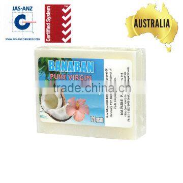 Australia Wholesale BANABAN Handmade Virgin Coconut Oil Soap